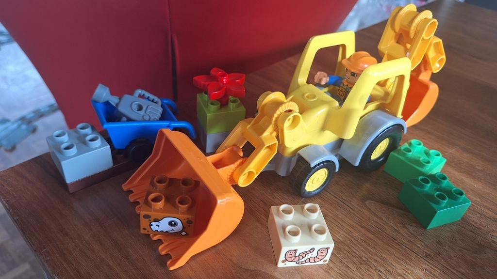 Lego Duplo Graafmachine en Accessoires (set 10811), Ophalen, Gebruikt, Inclusief minifiguren, Duplo