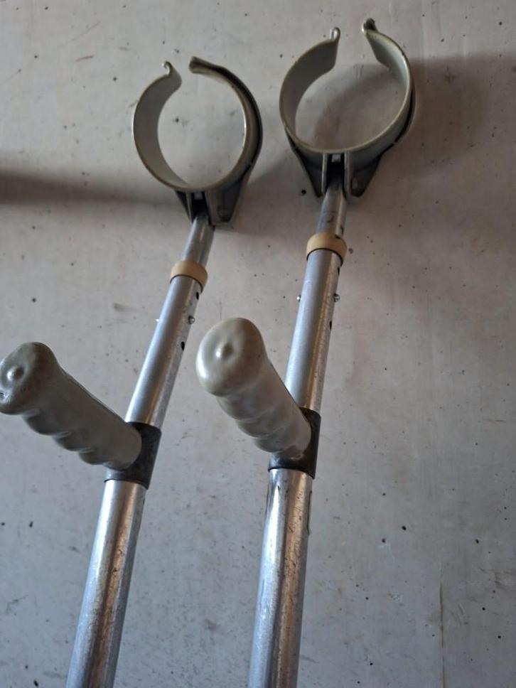 Loopkrukken (elleboogkrukken), Diversen, Loopkrukken, Gebruikt, In hoogte verstelbaar, Ophalen of Verzenden