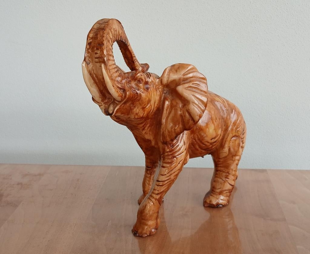 Oud beeld olifant, Ophalen of Verzenden, Gebruikt, Hond of Kat, Beeldje of Figuurtje