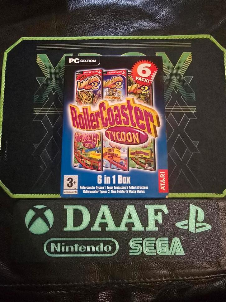 Rollercoaster tycoon 6 pack! - PC Game, Spelcomputers en Games, Games | Pc, Zo goed als nieuw, Racen en Vliegen, 1 speler, Vanaf 3 jaar