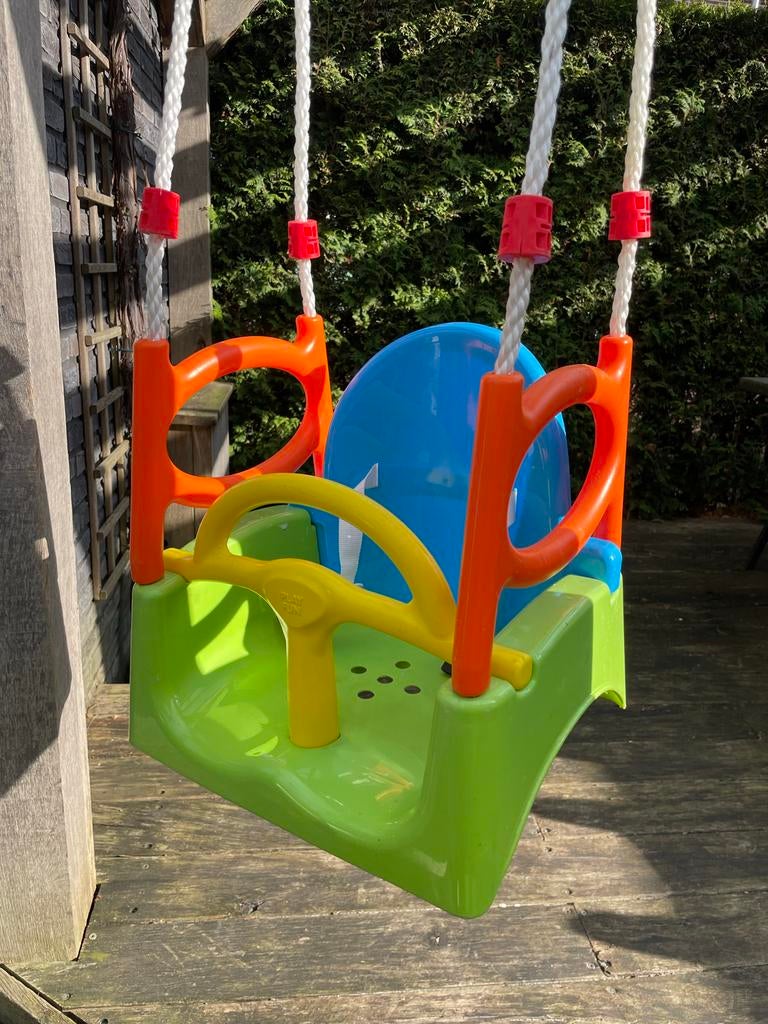 Kleurrijke babyschommel voor buiten - Zo goed als nieuw, Kinderen en Baby's, Ophalen, Zo goed als nieuw, Schommel