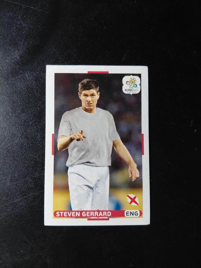 Steven gerrard (engeland) panini ek 2012, Ophalen of Verzenden, Nieuw, Buitenlandse clubs, Poster, Plaatje of Sticker