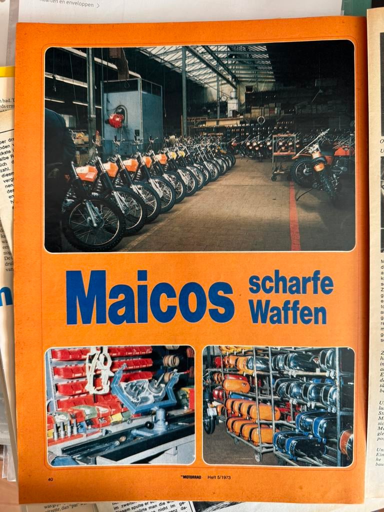 Verslag 1973 Maico fabriek, Verzenden, Zo goed als nieuw, Motoren