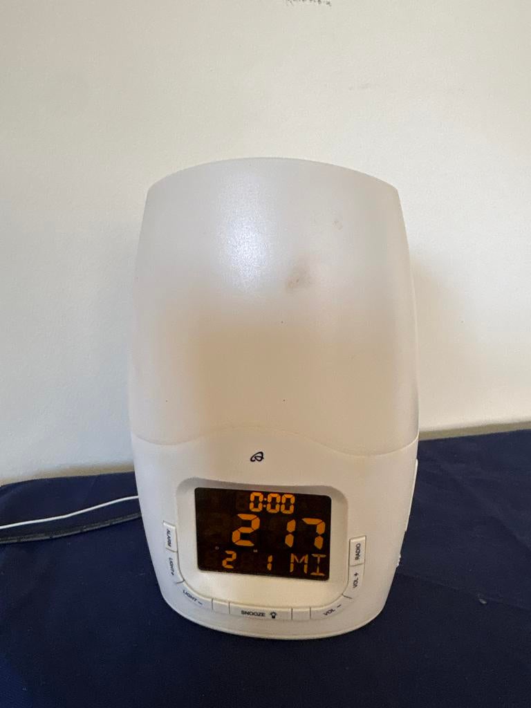 Wake-up Light Wekker met Radio - H14371, Witgoed en Apparatuur, Wekkers, Ophalen of Verzenden, Gebruikt, Digitaal