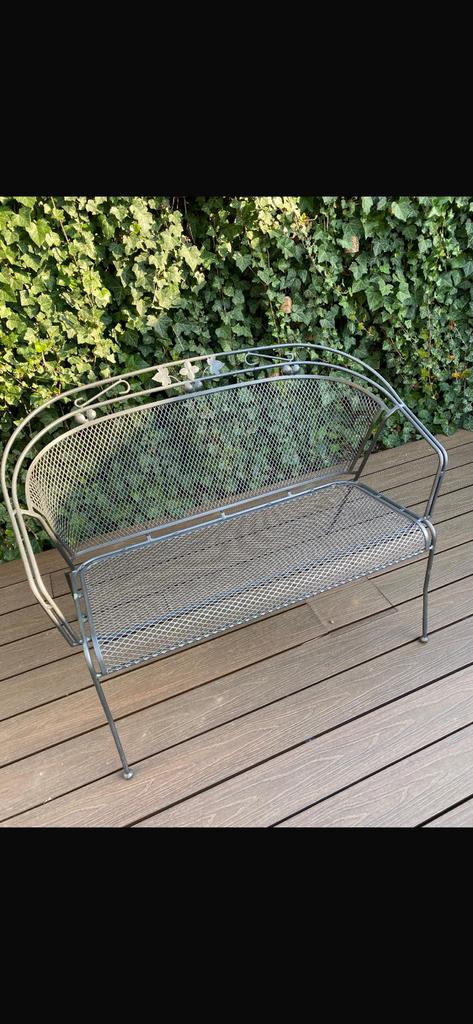 Tuinbank & Tuinstoel, Ophalen, Zo goed als nieuw, Aluminium