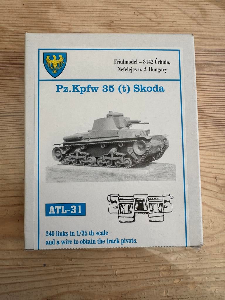 Friulmodel tracks ATL-31 Skoda 35 (t), Overige merken, Tank, 1:32 tot 1:50, Ophalen of Verzenden