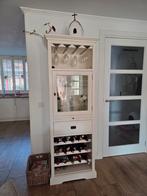 Mooie roomkleurige wijnkast, Ophalen of Verzenden