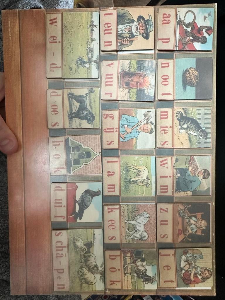 Magnetisch aap noot mies bord, Antiek en Kunst, Antiek | Speelgoed, Ophalen