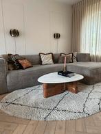 Salontafel marmer met hout Sissy Boy organische vorm, Ophalen, Overige materialen, 100 tot 150 cm, 50 tot 100 cm