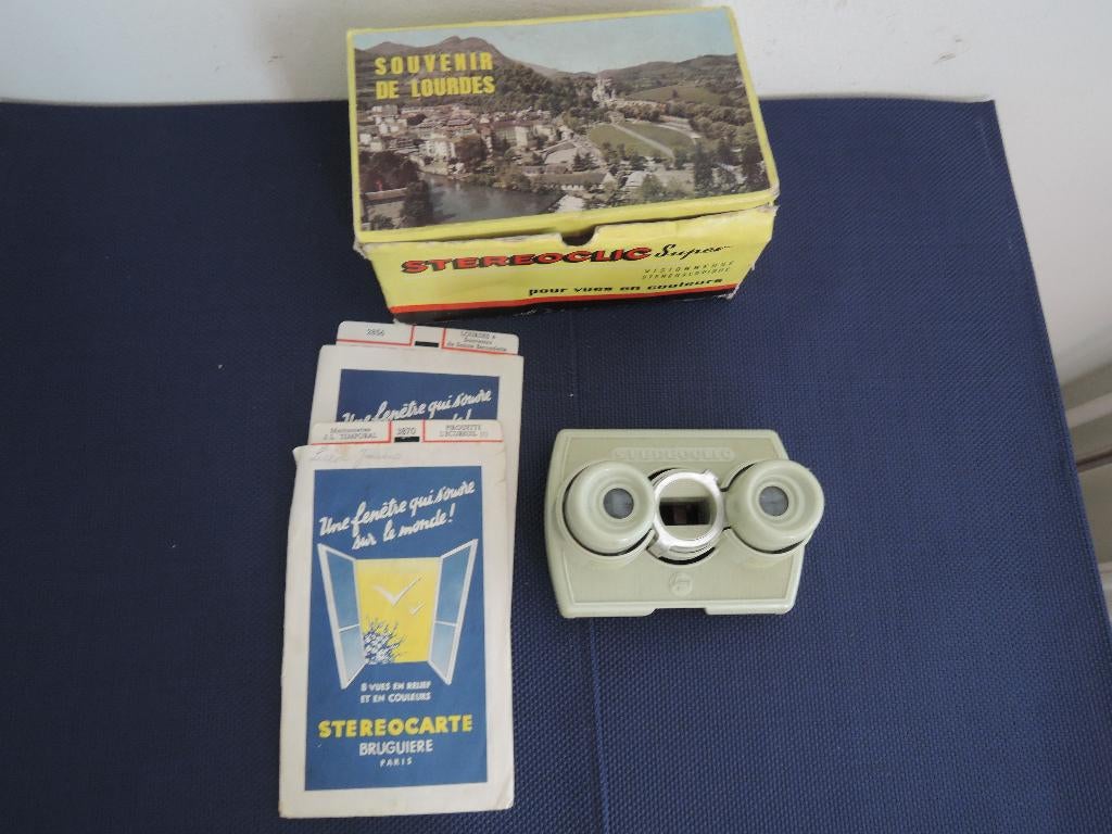 3-D Stereoscope stereoclic bruguiere viewmaster, Ophalen of Verzenden