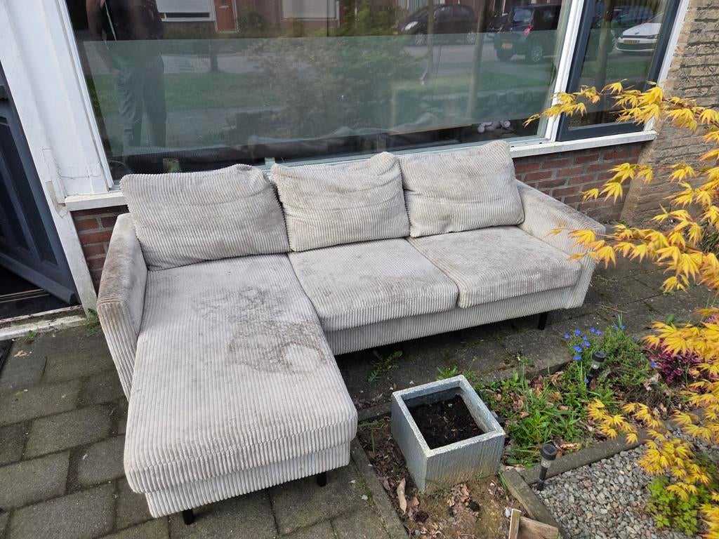 Gratis hoekbank, Ophalen of Verzenden, Gebruikt, Vierpersoons of meer