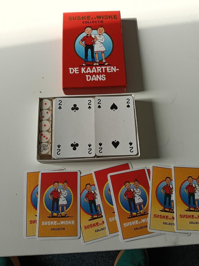Suske en Wiske spel De Kaartendans, Verzamelen, Ophalen of Verzenden, Zo goed als nieuw, Speelkaart(en)