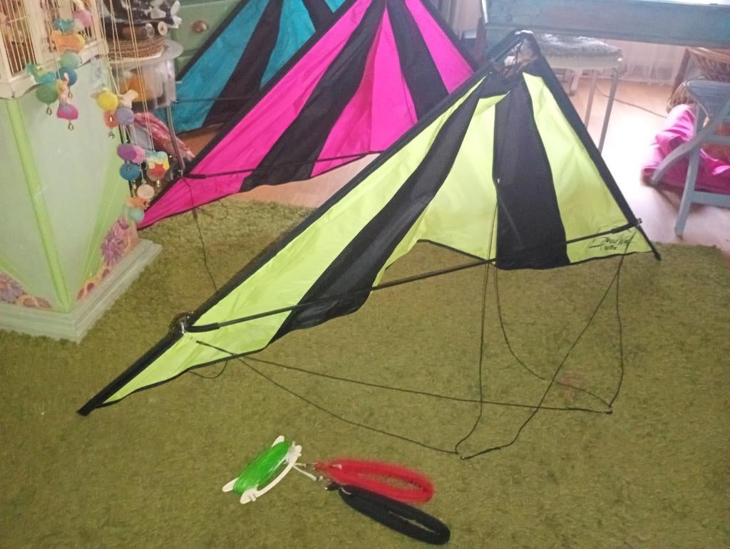 Vlieger trein speedwing super pro prijs verlaagd, Sport en Fitness, Vliegeren, Ophalen of Verzenden, Zo goed als nieuw, Tweelijns