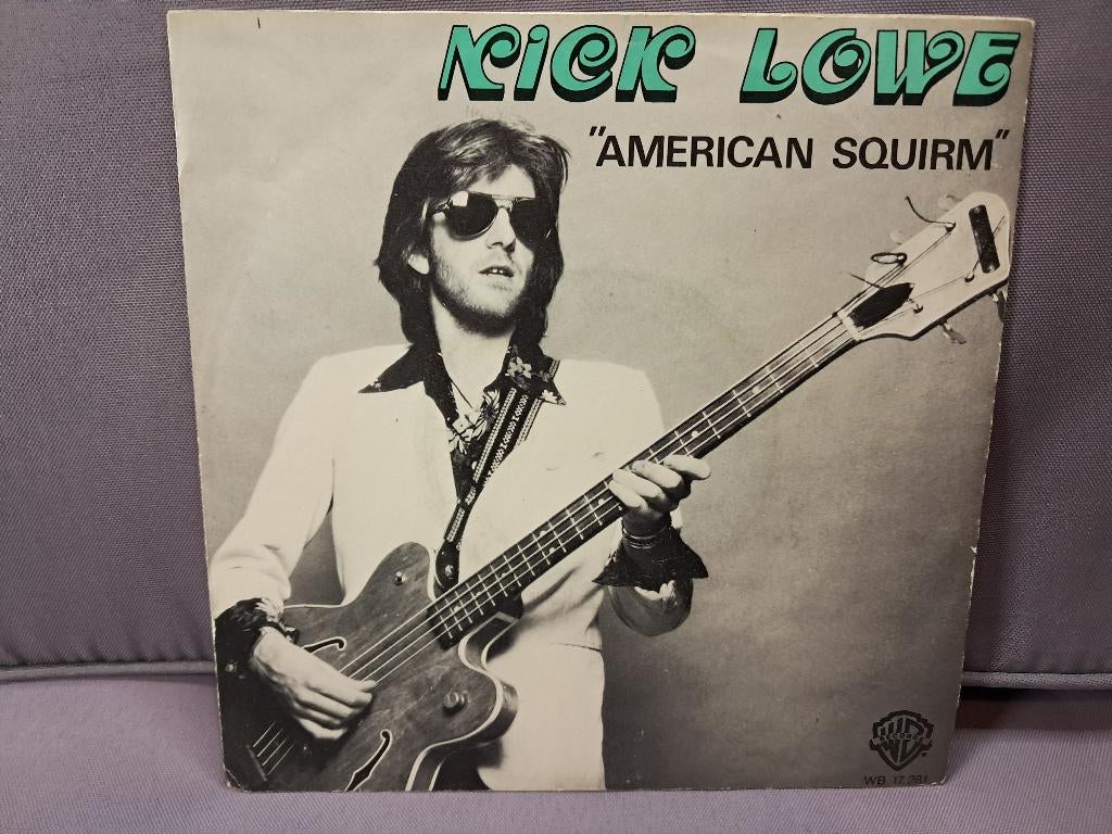 45t. new wave. nick lowe. american squirm. ex+, Gebruikt, 7 inch, Single, Ophalen of Verzenden