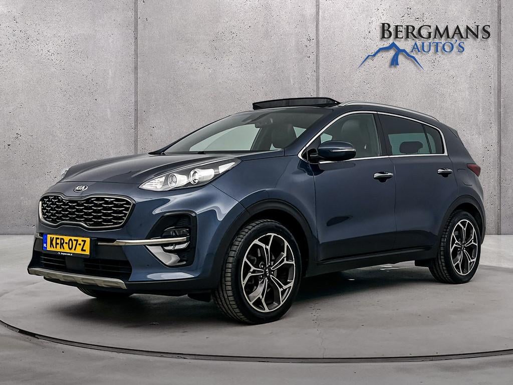 Kia Sportage - 1.6 T-GDI GT-Line // DEALERONDERHOUDEN // TRE, Auto's, Kia, Gebruikt, 4 cilinders, Blauw, 1445 kg