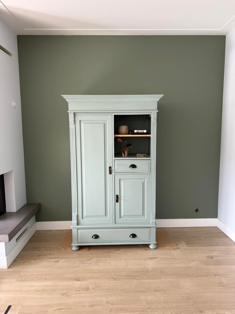 Meidenkast groen, Ophalen, 50 tot 100 cm, Zo goed als nieuw, 150 tot 200 cm