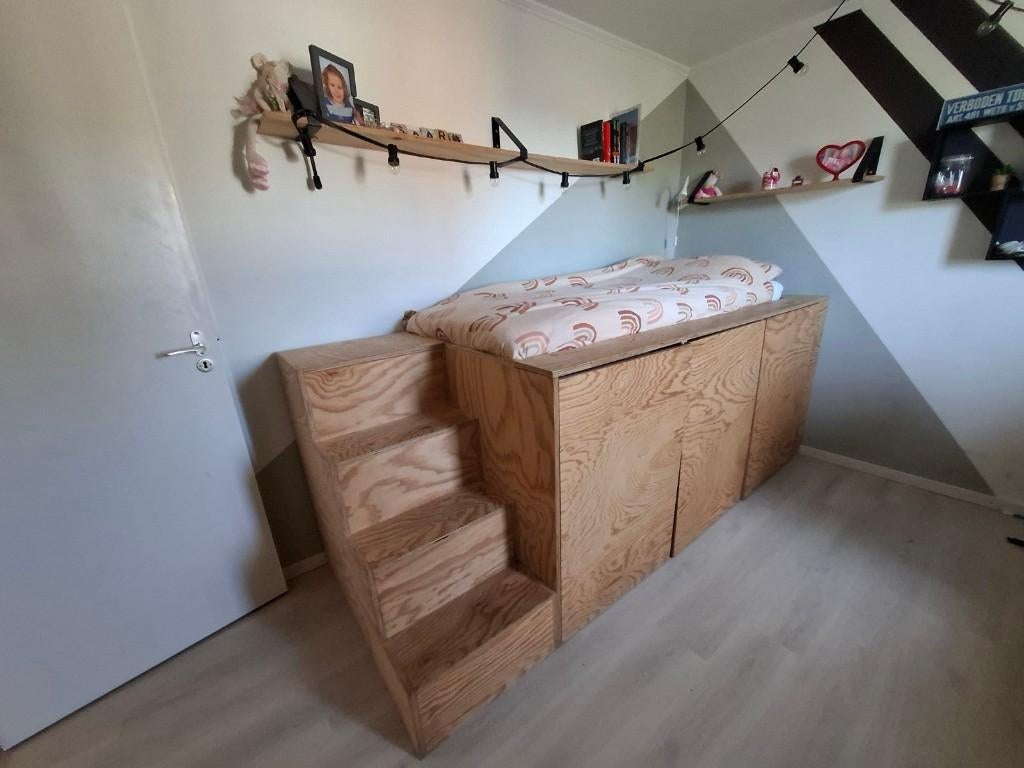 Hoogslaper, Ophalen, Gebruikt, Eenpersoons, 180 tot 200 cm