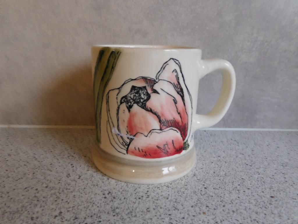 Mok 8,5x7,5 cm. Papaver Seasons JET by ter Steege, Ophalen of Verzenden, Zo goed als nieuw, Overige stijlen, Kop(pen) en/of Schotel(s)