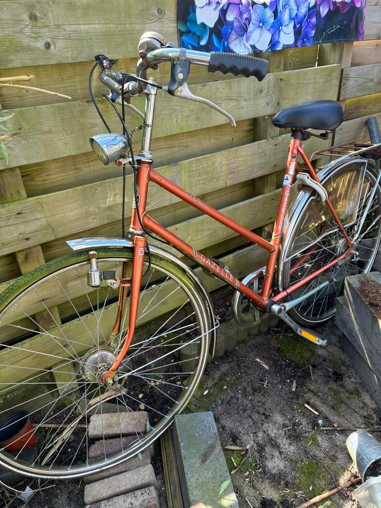 Gazelle vintage tour de france damesfiets oranje, Ophalen, Jaren '60 of nieuwer