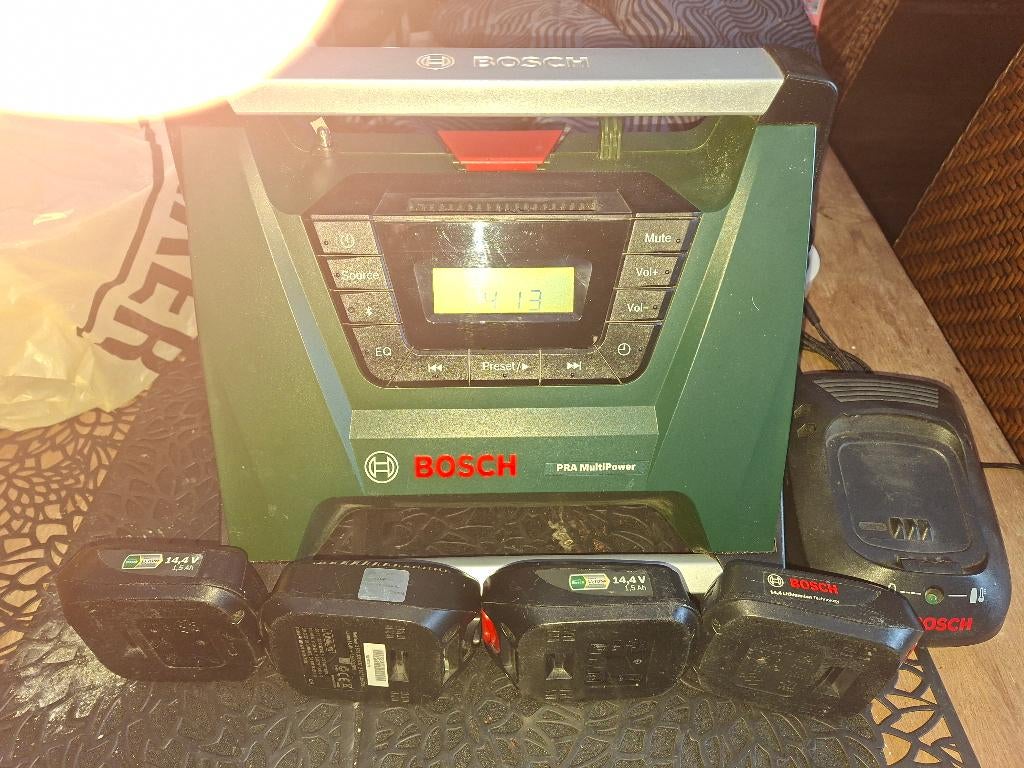 Bosch bouwradio, Ophalen, Gebruikt