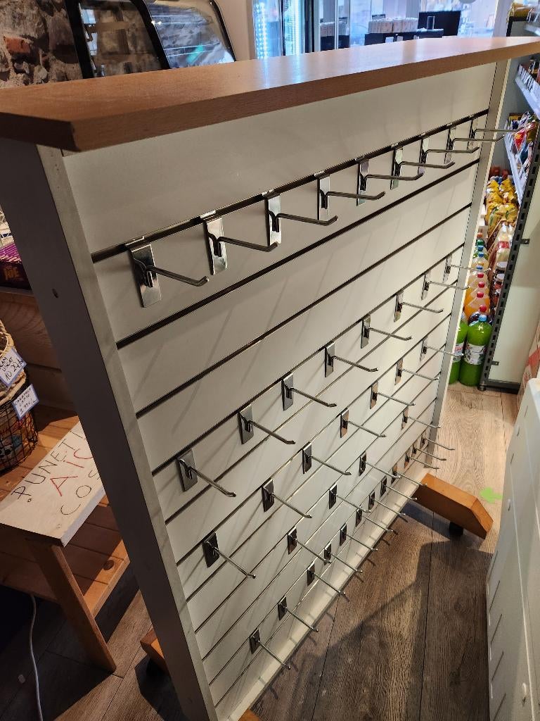 Lamellen eiland, Ophalen, Zo goed als nieuw, Grijs, Hout