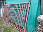 4 poorten met staanders, Ophalen, Gebruikt, IJzer, Dubbelstaafmat hekwerk
