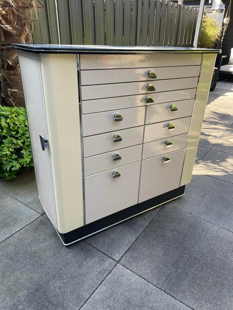 Vintage Admi-Plaston Dokter/Tandartskast / Ladekast, Ophalen