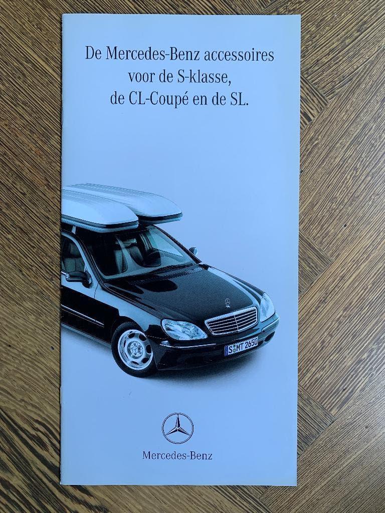 Folder Mercedes-Benz S en CL en SL klasse Accessoires 1998, Nieuw, Mercedes-Benz, Mercedes, Ophalen of Verzenden