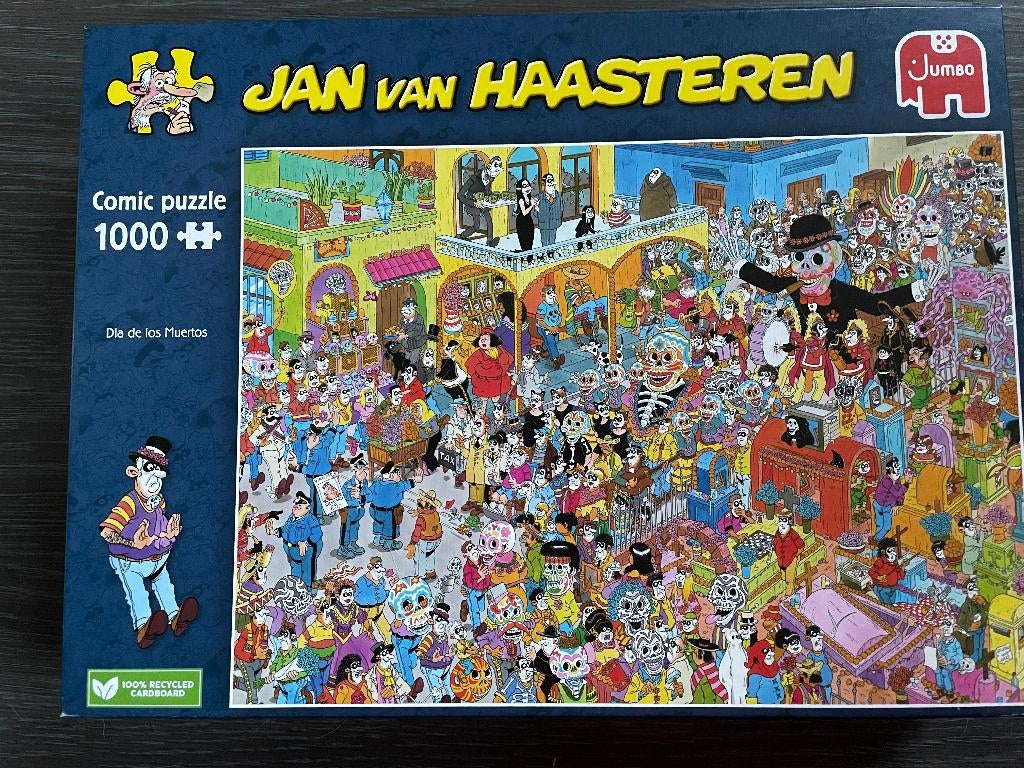 jan van haasteren dia de los muertos, Ophalen of Verzenden, 500 t/m 1500 stukjes, Nieuw, Legpuzzel