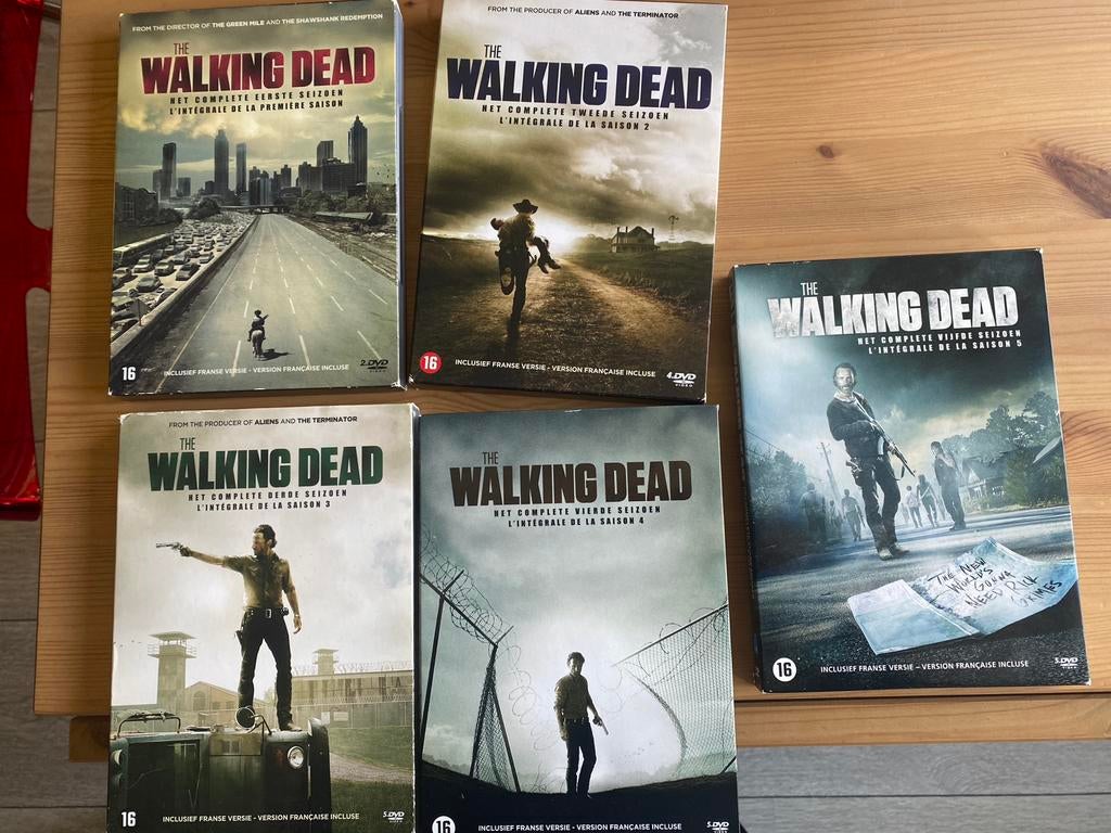 The walking dead seizoen 1-5, Vanaf 16 jaar, Ophalen of Verzenden, Zo goed als nieuw, Horror