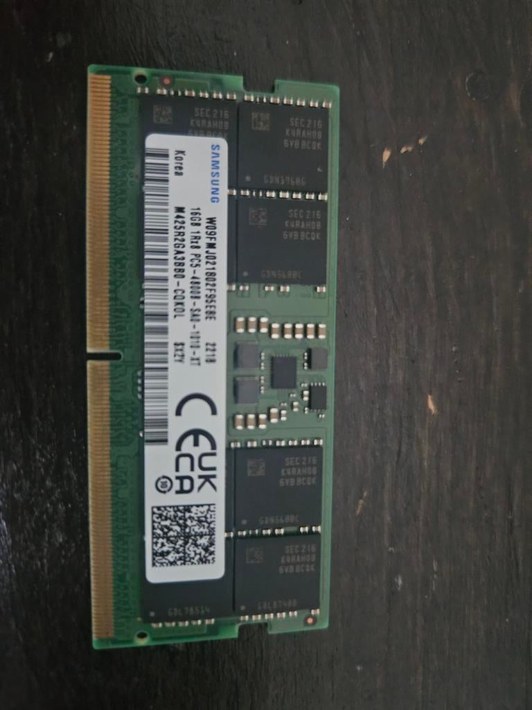 Samsung DDR5 SODIMM (16 GB) 4800 MHz, Verzenden, Zo goed als nieuw, DDR5, Laptop