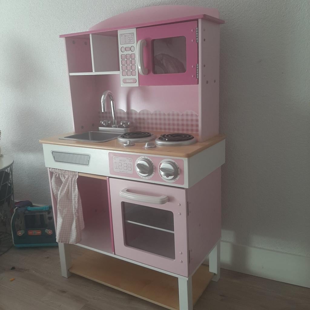 Kinder keukentje, Kinderen en Baby's, Speelgoed | Speelkeukens, Ophalen, Zo goed als nieuw, Hout, Speelkeuken