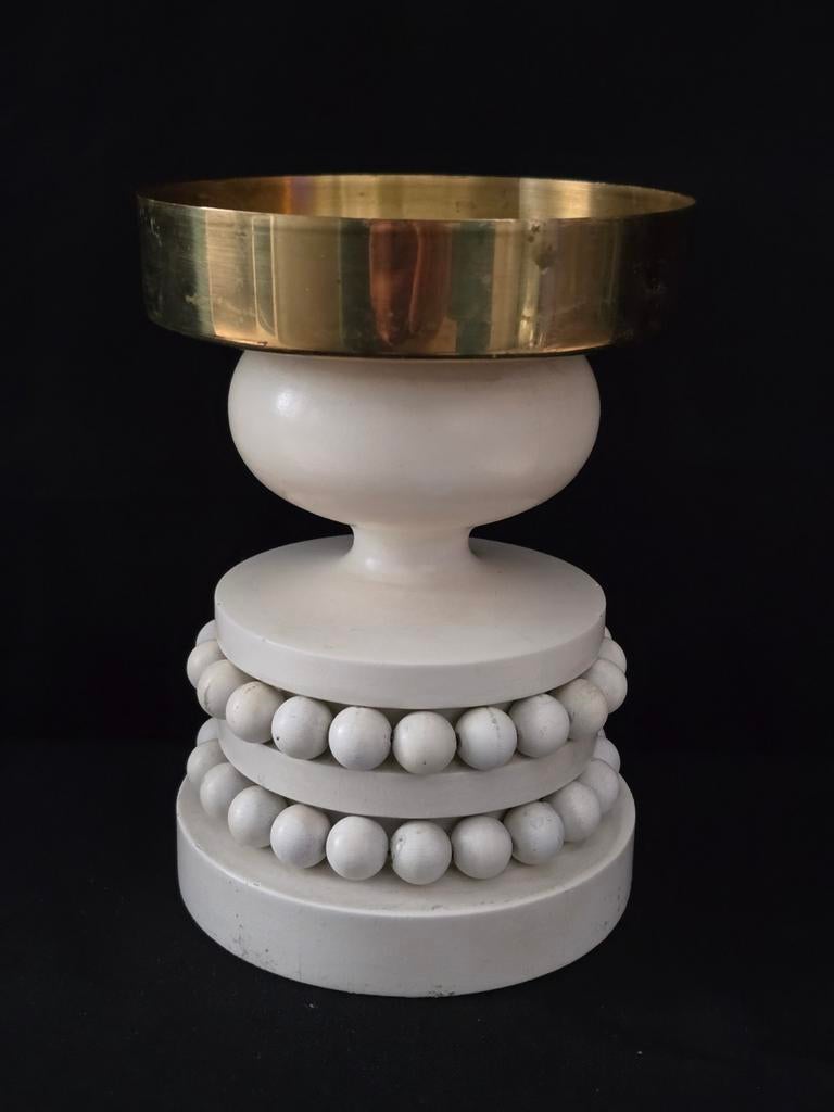 Vintage Design Kandelaar Aarikka, Finland Suomi, 1969., Gebruikt, Ophalen of Verzenden, Hout, Kandelaar