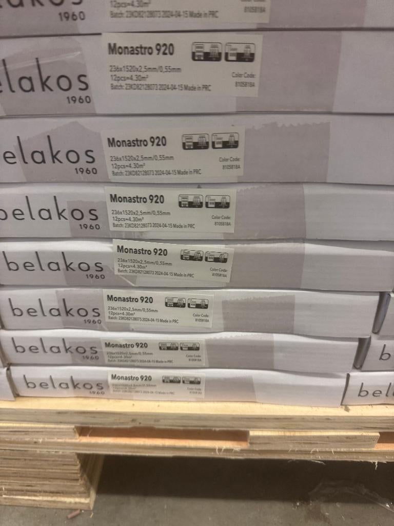 Belakos Monastro 920 dryback recht pvc, Kunststof, Nieuw, Ophalen of Verzenden, 200 tot 250 cm