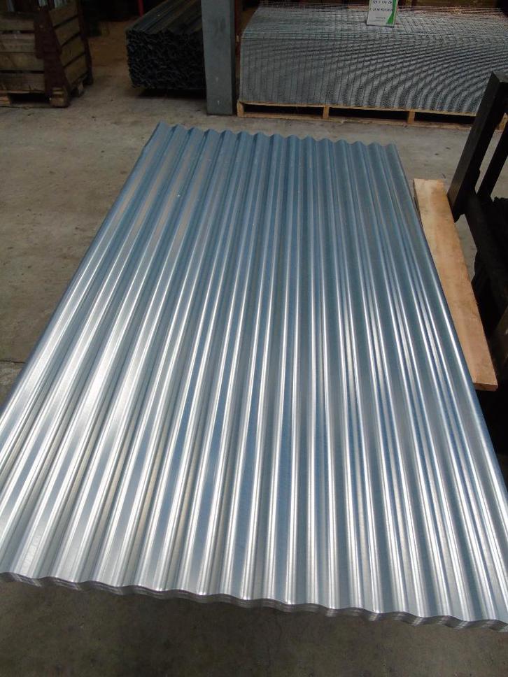 Gegalvaniseerde golfplaat, Diverse lengtes beschikbaar, Doe-het-zelf en Verbouw, Dakpannen en Dakbedekking, Nieuw, Golfplaat, Overige materialen