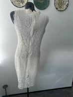 Crèmekleurige kanten jurk maat L, Maat 38/40 (M), Beige, Ophalen of Verzenden, Knielengte