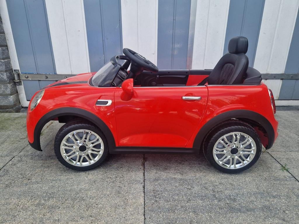 Elektrische kinderauto Mini Cooper Cabrio rood, Ophalen, Gebruikt