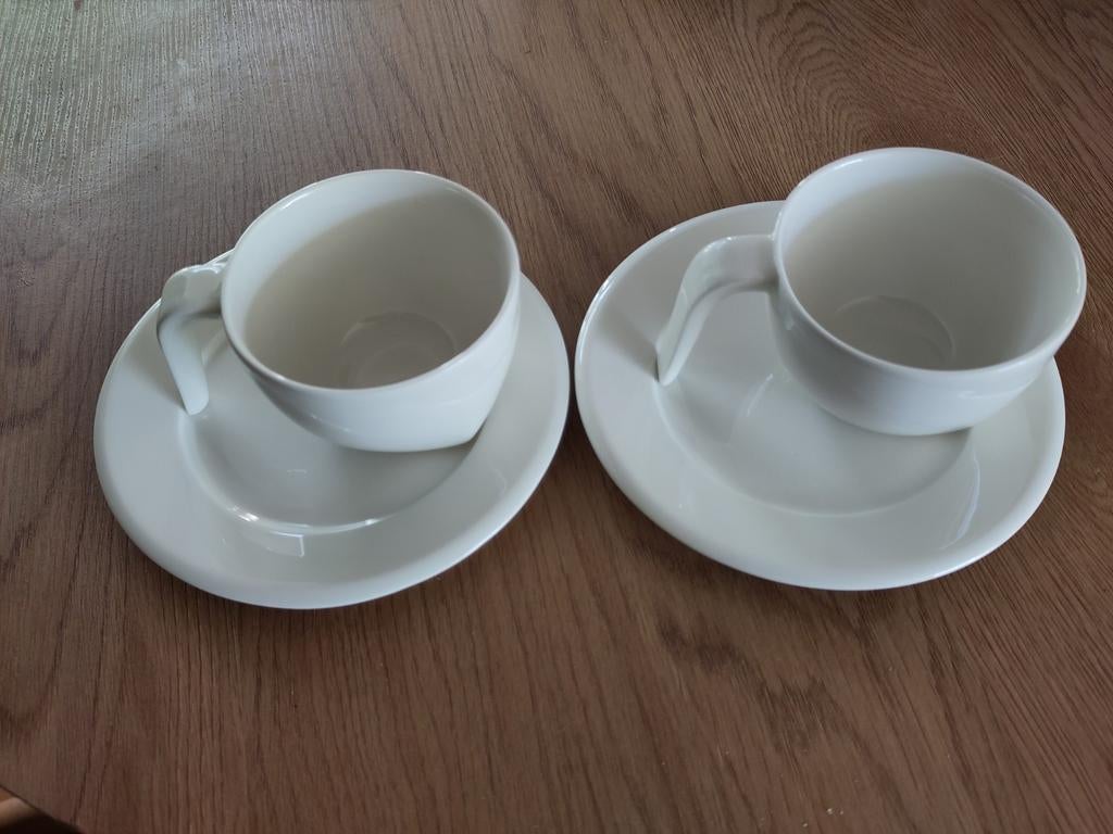 2 koffiekopjes en schotels van Arabia Finland Ego, Ophalen of Verzenden