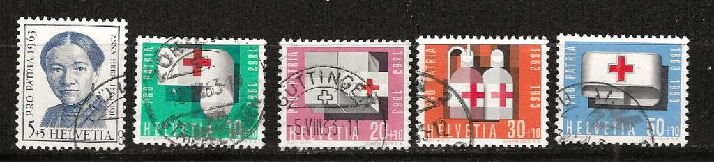 Zwitserland 775-779, Postzegels en Munten, Postzegels | Europa | Zwitserland, Ophalen of Verzenden, Gestempeld