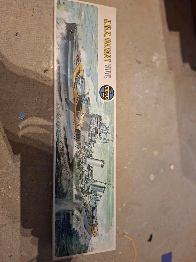 Airfix H.M.S. Belfast 600 schaal modelbouwschip, Verzenden, Nieuw, 1:200 of kleiner, Airfix