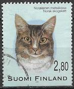 FINLAND 2,80 M zegel Katten - Noorse boskat - 1995, Verzenden, Finland, Gestempeld