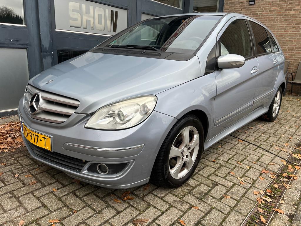 Mercedes-Benz B-klasse 200 Turbo, Auto's, Mercedes-Benz, Gebruikt, Zwart, 4 cilinders, Leder en Stof