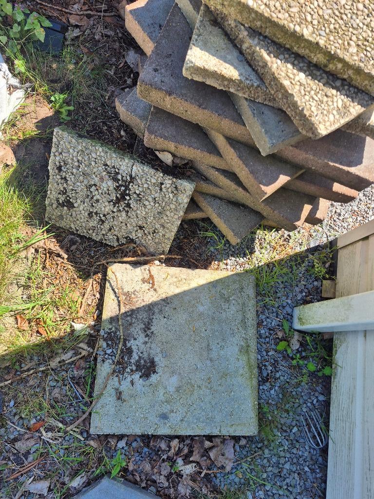 Stenen tuin, Tuin en Terras, Tegels en Klinkers, Ophalen, Gebruikt, Beton, Klinkers