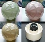 5x Antiek Glazen Thabur Lamp Bollamp Plafondlamp Zie Omschr, Ophalen of Verzenden