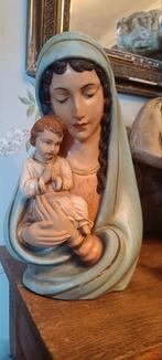 Maria met Kind Buste - Pastelkleuren - 34cm Hoog, Ophalen of Verzenden