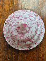 Antieke plafonniere roze wit, Antiek en Kunst, Ophalen