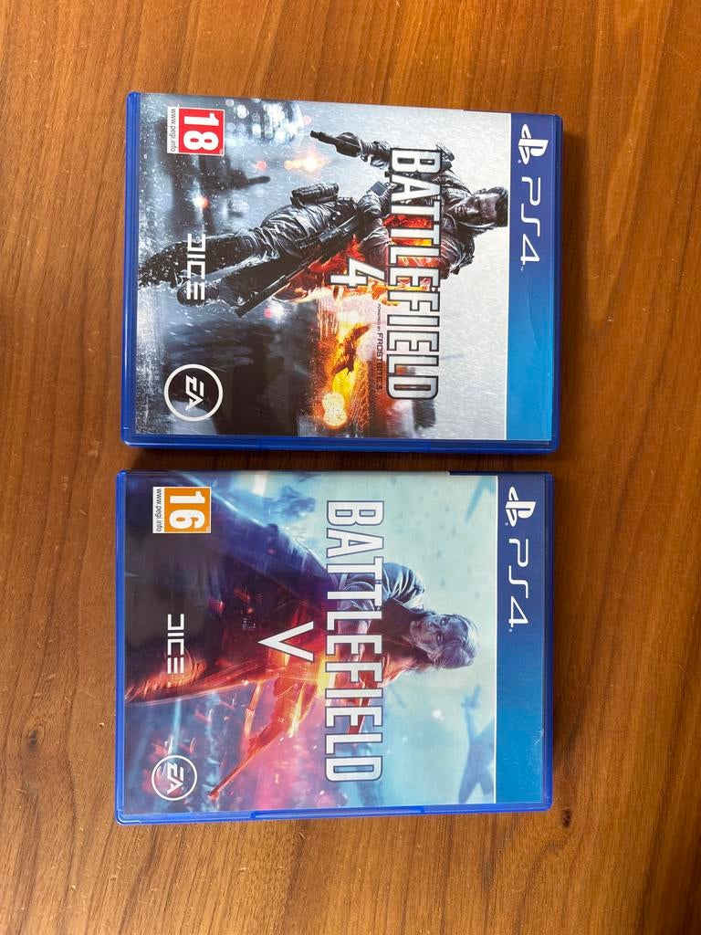 PS4 Battlefield 4 en Battlefield V, Spelcomputers en Games, Games | Sony PlayStation 4, Online, Gebruikt, Vanaf 18 jaar, Shooter