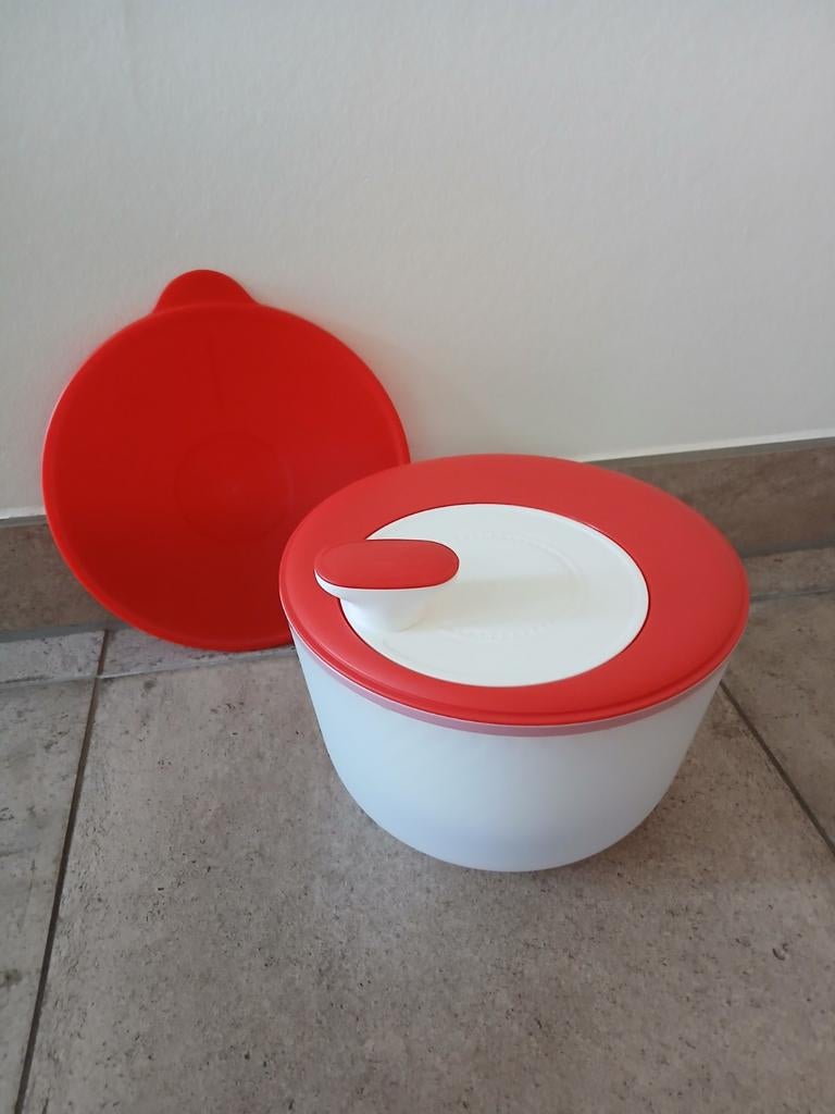 Nieuwe Tupperware slachef 2/slacentrifuge/slaslinger/vergiet, Huis en Inrichting, Keuken | Tupperware, Ophalen, Nieuw, Rood, Overige typen