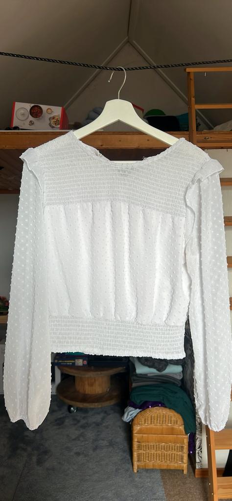 Wit dames shirt, Ophalen, Zo goed als nieuw, Maat 36 (S), Wit