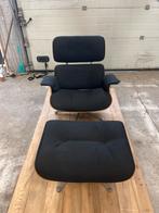 Amish Relax Stoel met Voetenbankje - Stoffen Bekleding, Huis en Inrichting, Ophalen, Gebruikt, Hout, 75 tot 100 cm